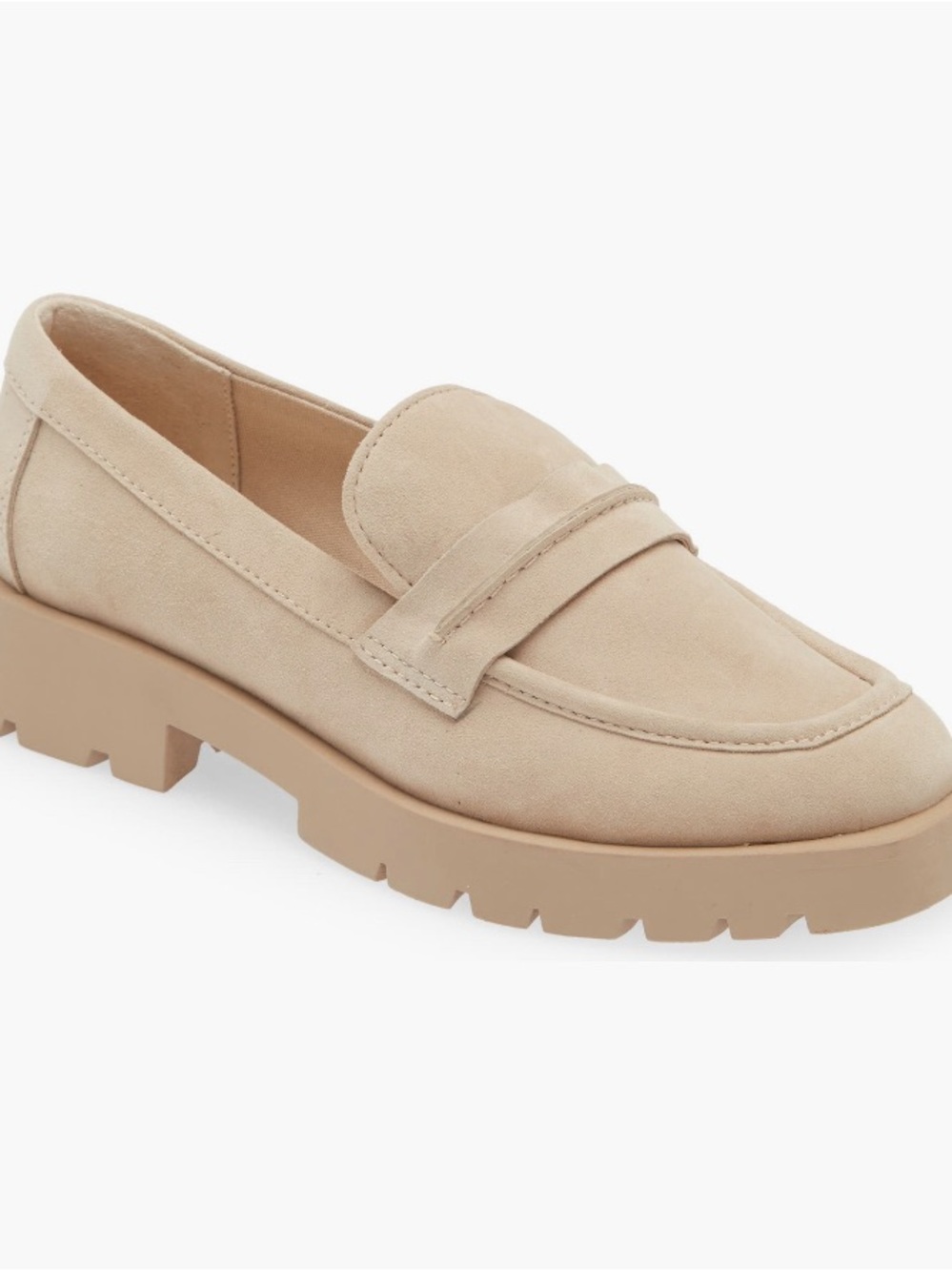 Dolce Vita Beige Chunky Lug Loafer